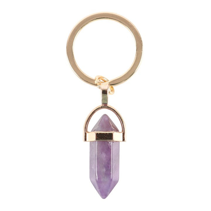Amethyst Crystal Keyring