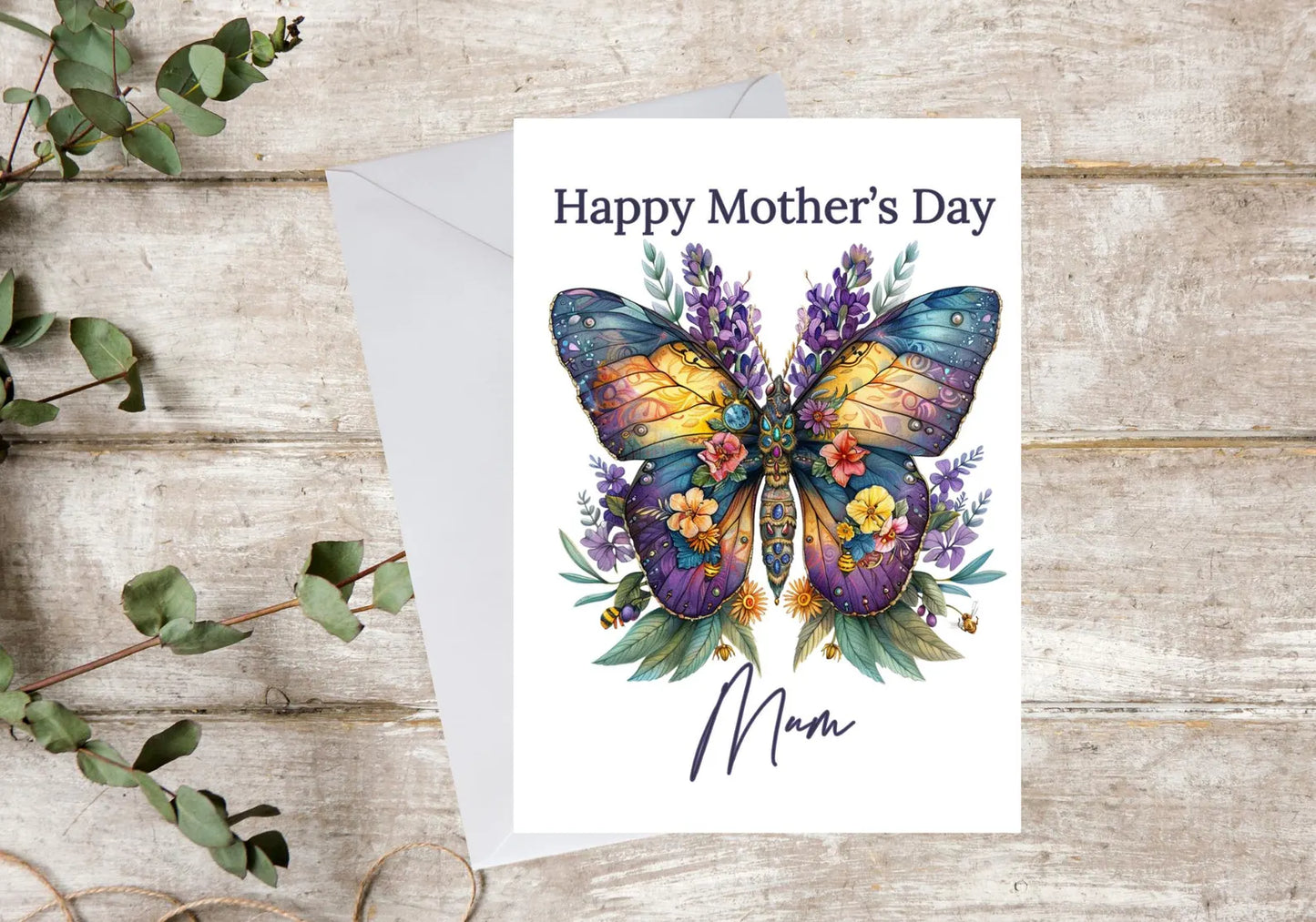 Elegant Butterfly Design Mother’s Day Card