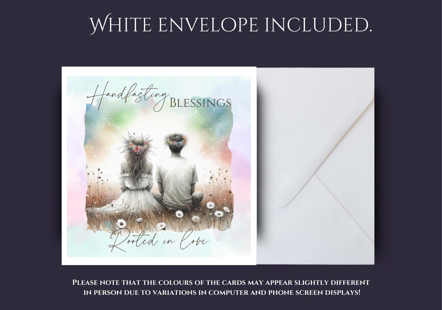 Blessed Be on your Handfasting Day Blessings Card.
