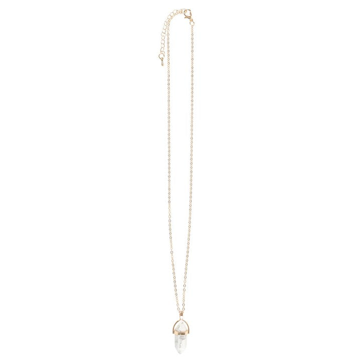 Howlite Crystal Pendant Necklace