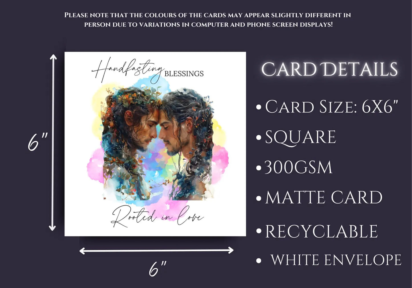 LGBT Handfasting Blessings Card