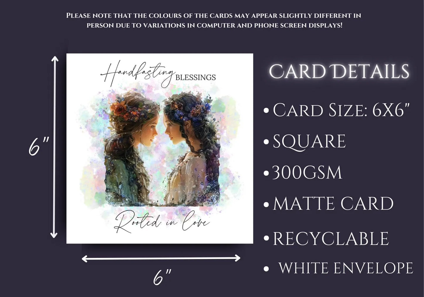 LGBT Handfasting Blessings Card