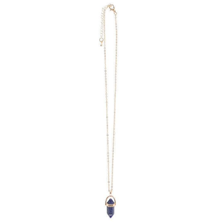 Lapis Lazuli Crystal Pendant Necklace