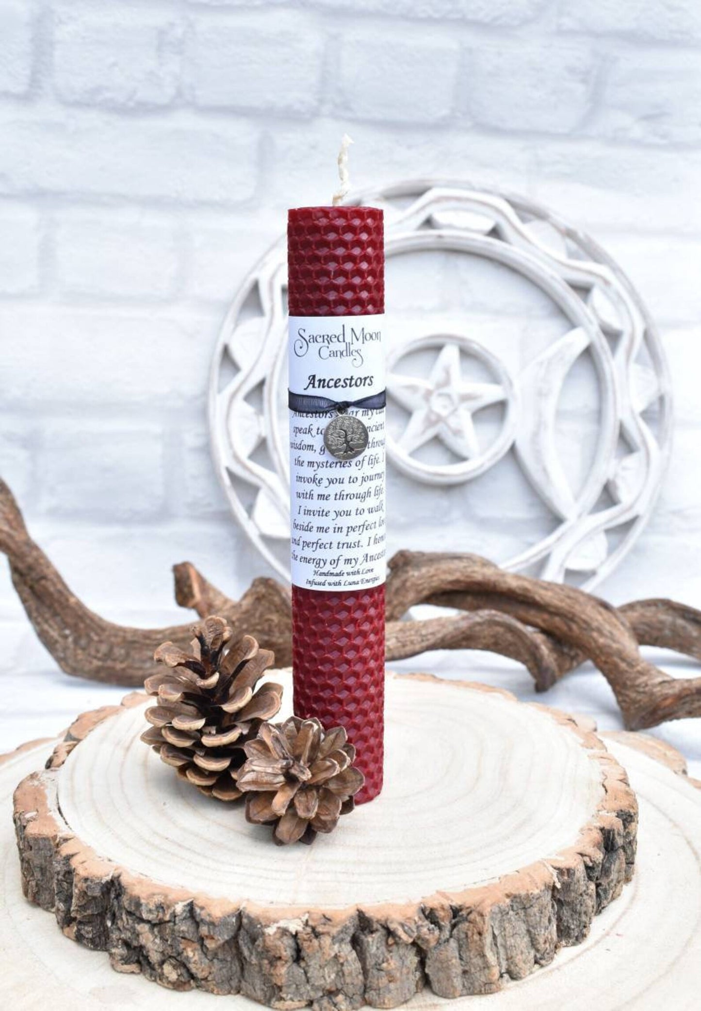 Witch Ritual Beeswax Candle