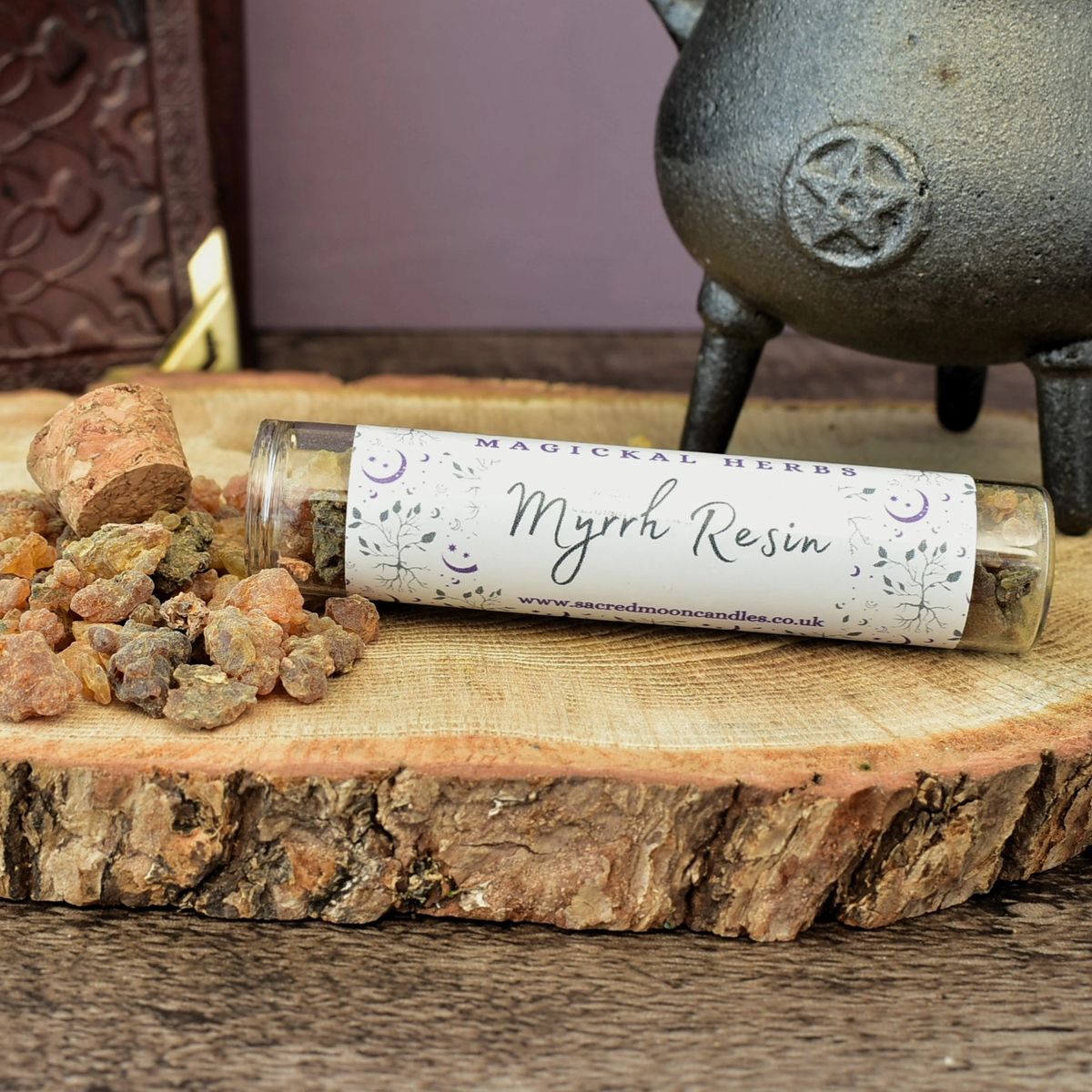 Myrrh Resin, perfect for witchcraft healing rituals and spiritual well-being supplies.