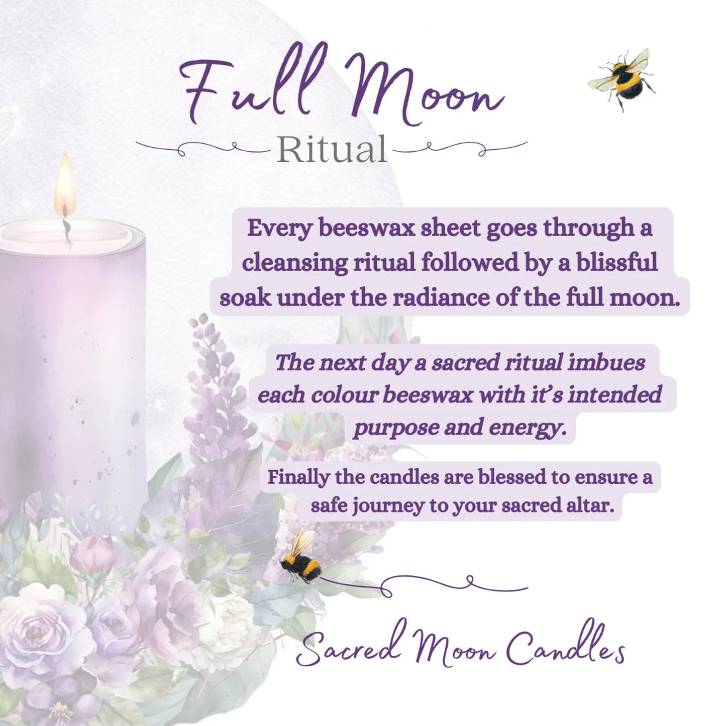 Witch Ritual Beeswax Candle