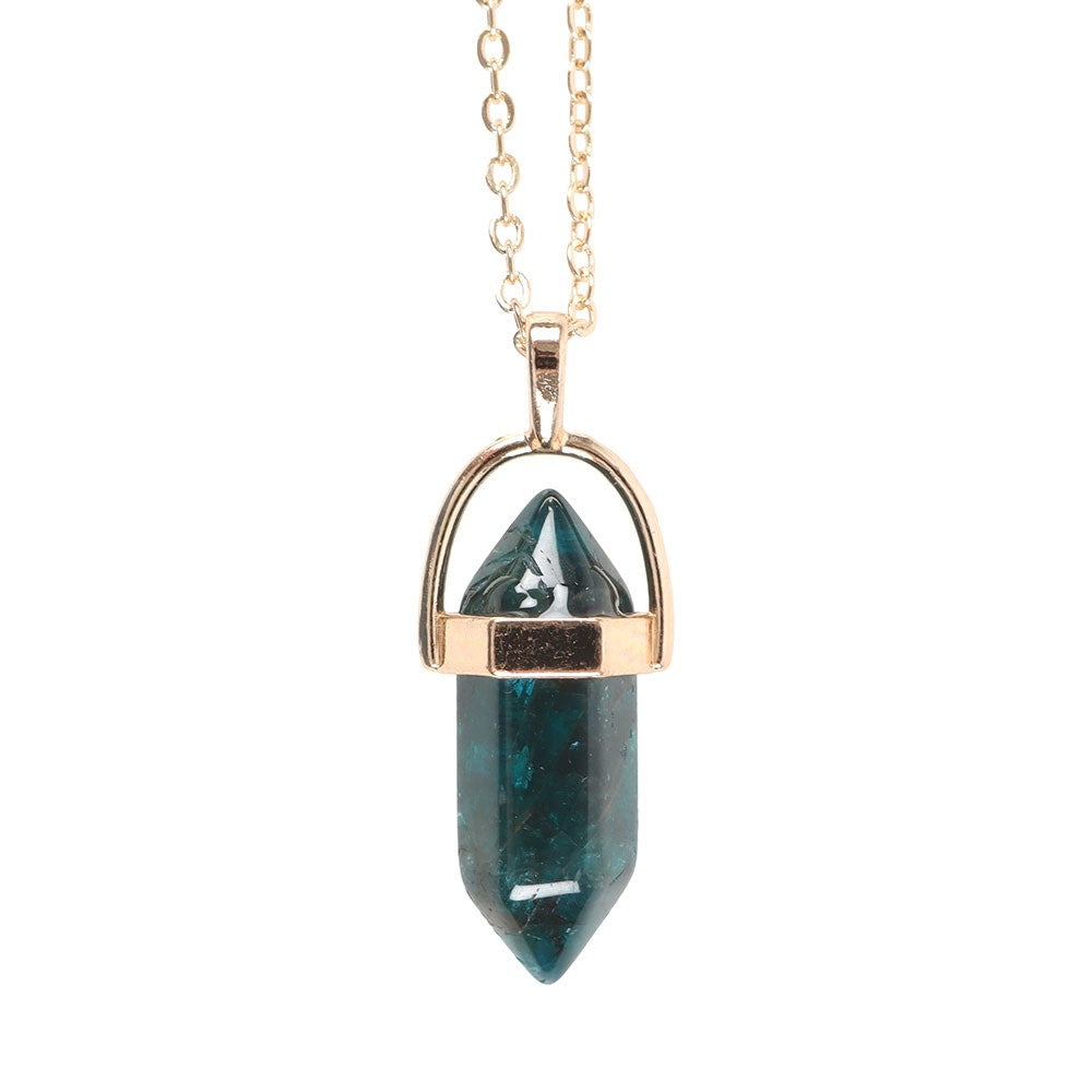Apatite Crystal Pendant Necklace