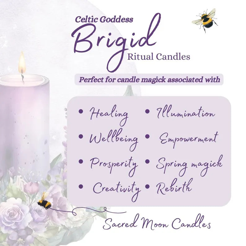 Goddess Brigid Decorative Candle