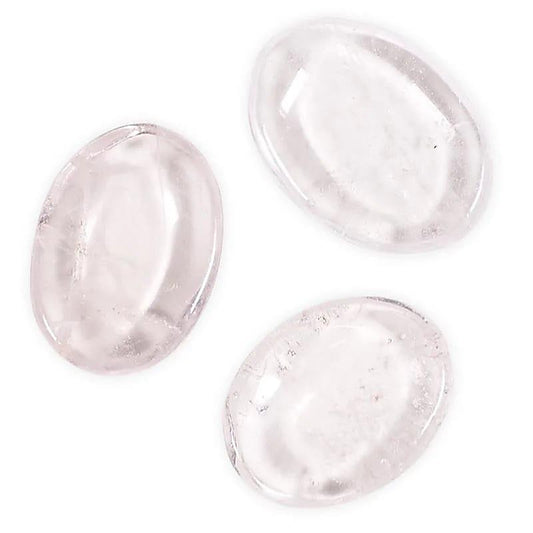 Clear Quartz Palm Worry Stone
