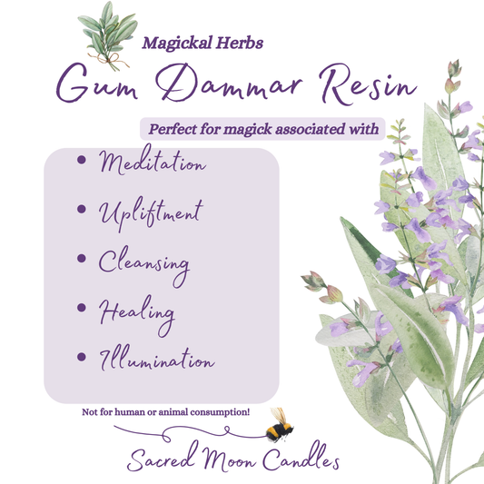 Gum dammar resin perfect for witchcraft upliftment rituals and spiritual well-being supplies