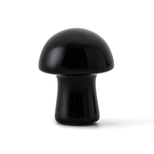 Mini Black Obsidian Crystal Mushroom