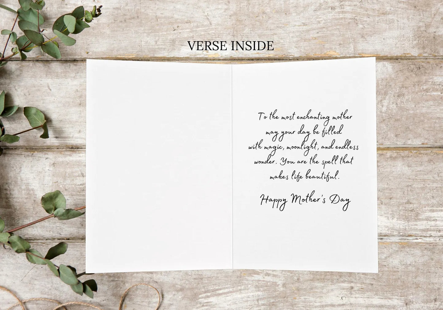 Mystical Mother’s Day Gift Set, Including a Mother's Day Card, Spell Candles & Psychic Wax Reading