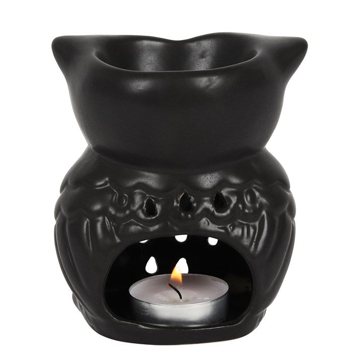 Black Owl Ceramic Oil Burner