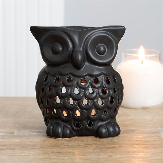 Black Owl Ceramic Oil Burner