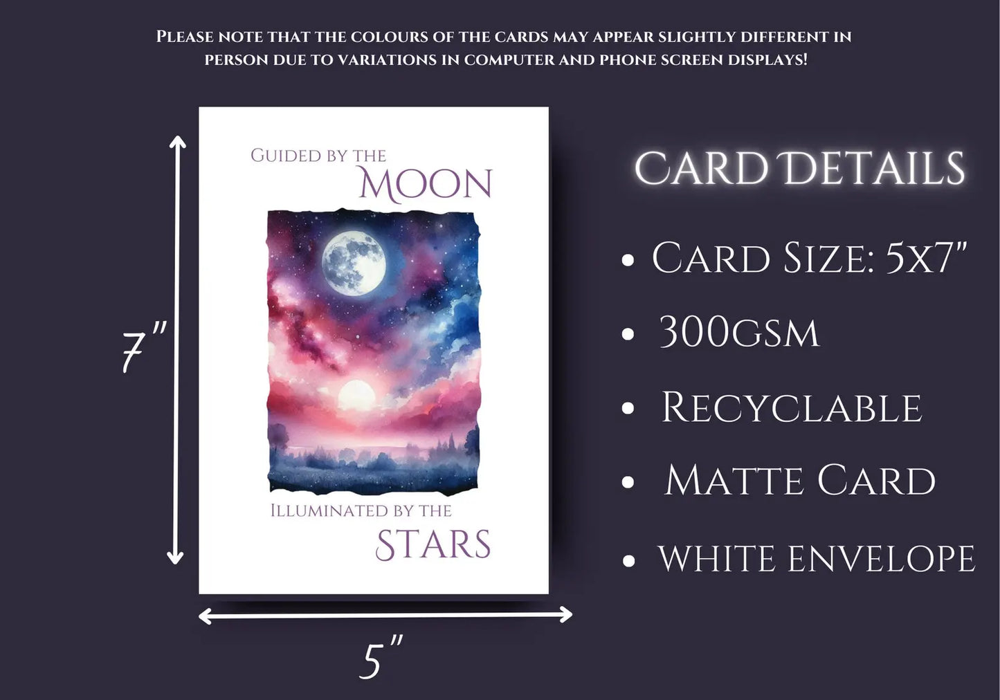 Guided By The Moon, Alternative Sympathy Card