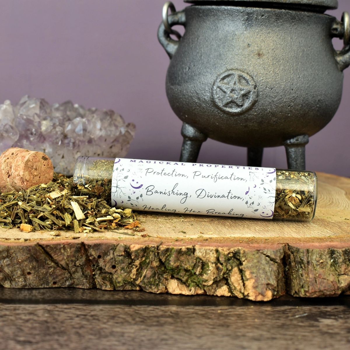 Broom Herb perfect for witchcraft divination rituals and spiritual well-being supplies.