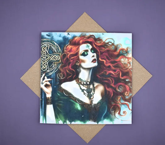 Goddess Brigid Greetings Card