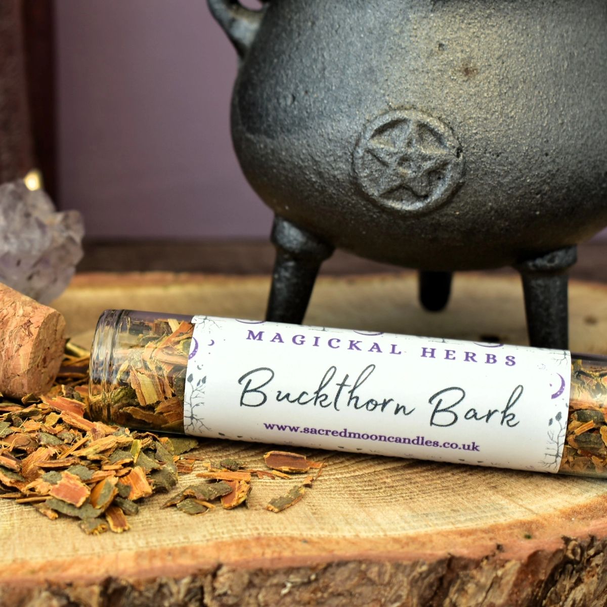 Buckthorn Bark perfect for witchcraft protection rituals and spiritual well-being supplies.