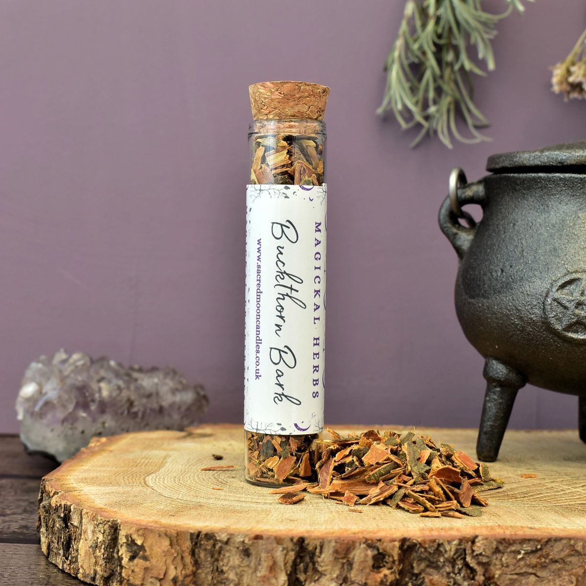 Buckthorn Bark perfect for witchcraft protection rituals and spiritual well-being supplies.