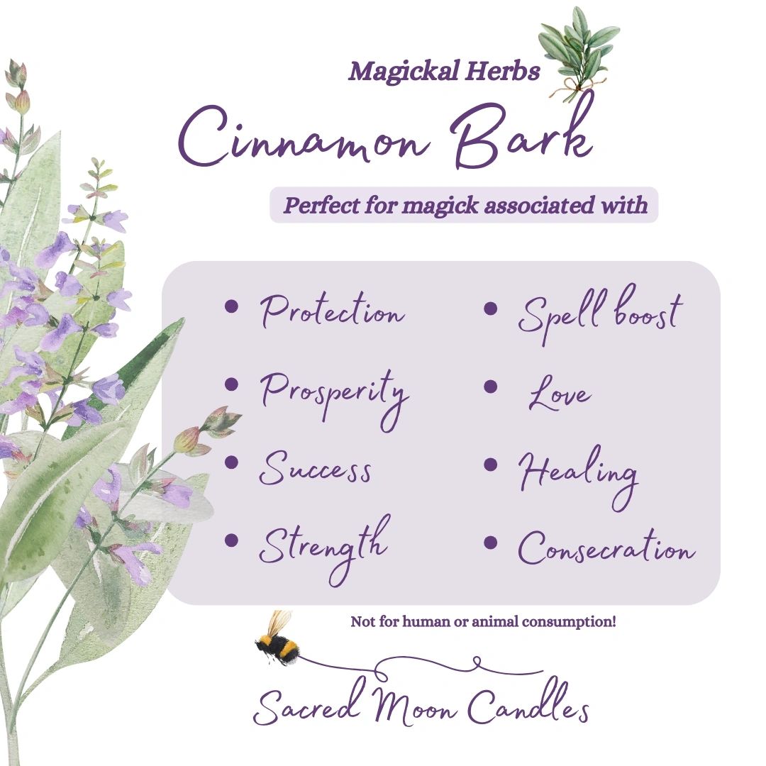 Cinnamon Bark perfect to boost the energy of your manifestation spells.