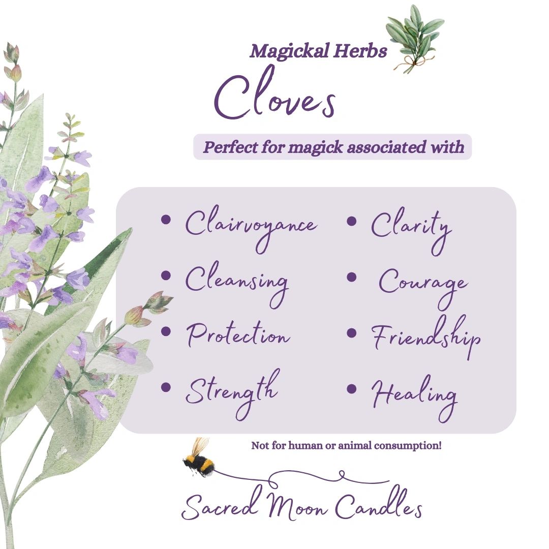 Cloves perfect for witchcraft divination rituals and clairvoyance practices.